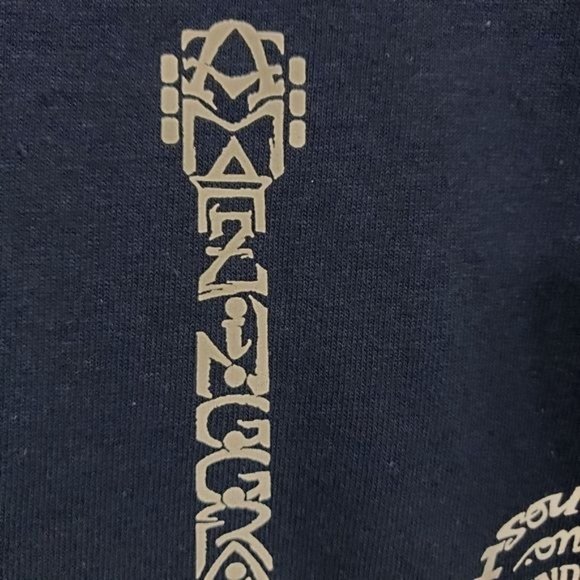 LA Pop Art NWT Amazing Grace lyrics graphic guitar with wings tee men's size XL - Picture 6 of 10